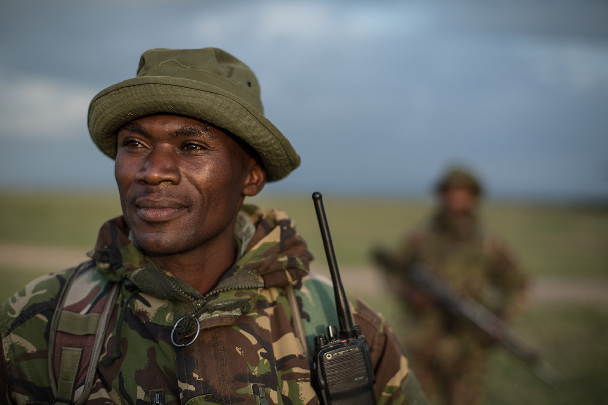 Anti-poachers on patrol at Ol Pejeta