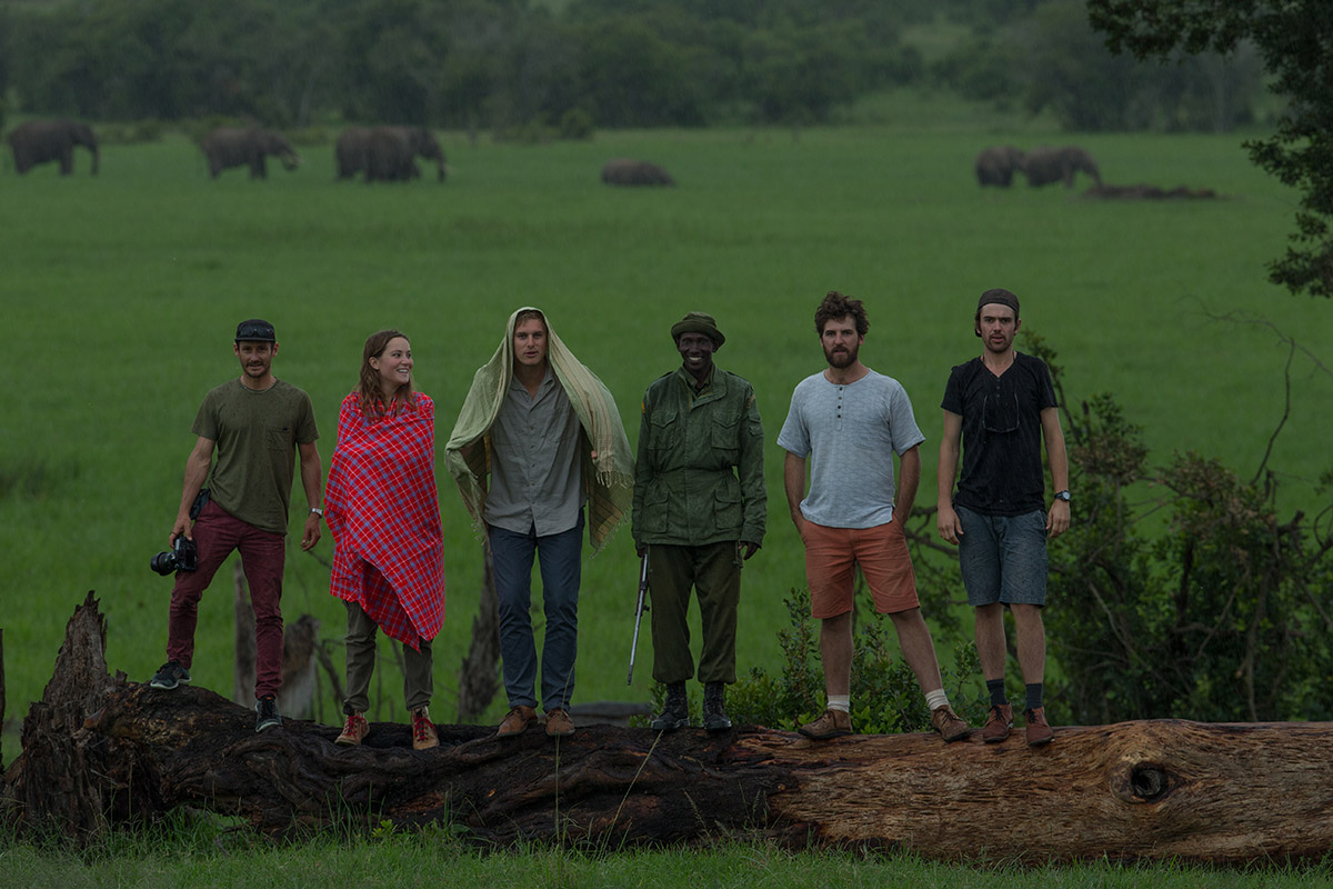 The team in Kenya at The Ol Pejeta Conservancy